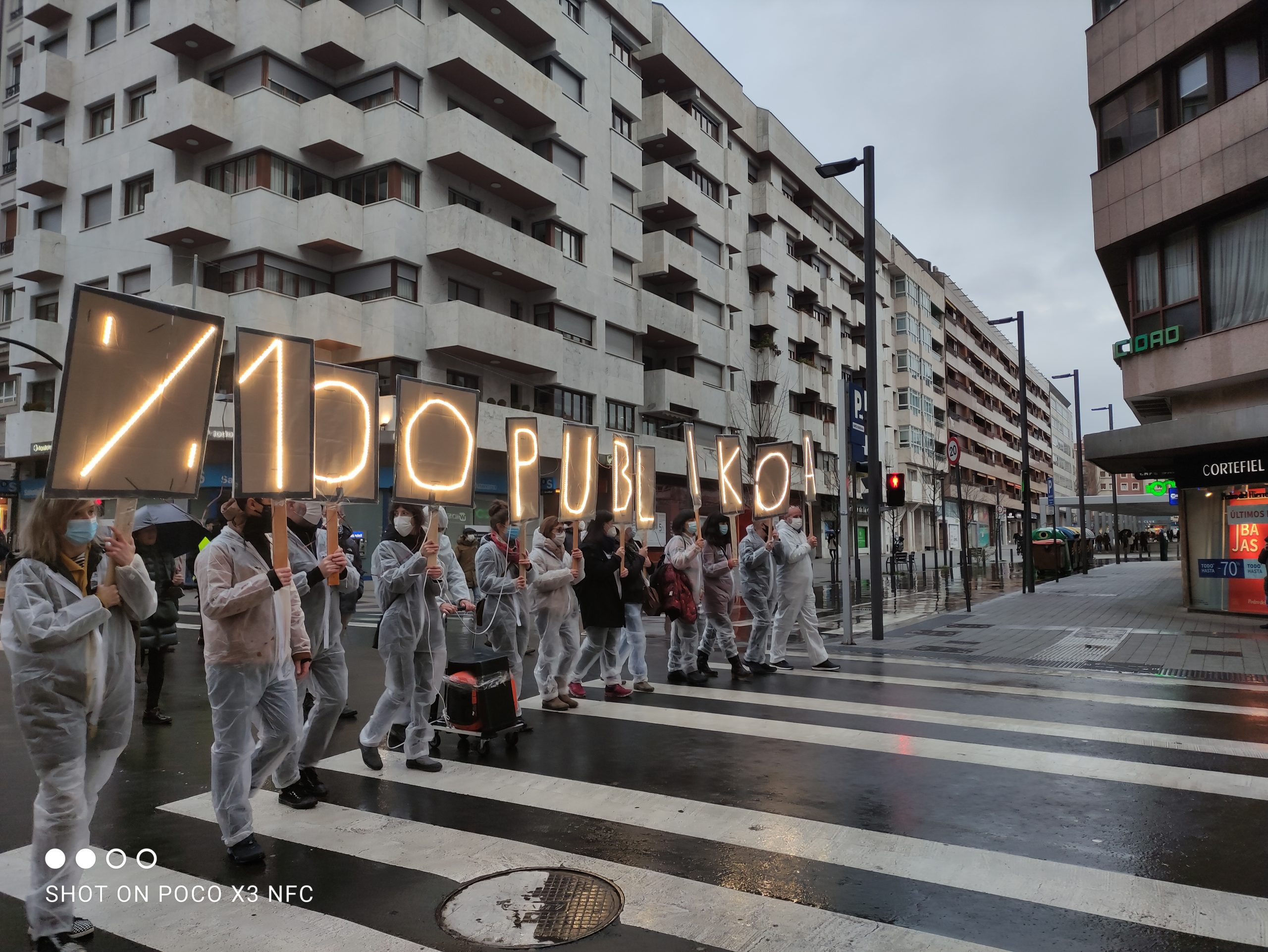 Defensa de la Sanidad Pública. Manifestación 10 Enero 2021.