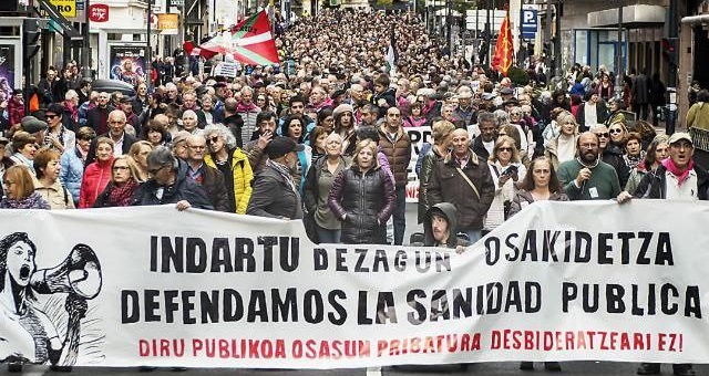Manifestación ciudadana a favor de la Sanidad Pública