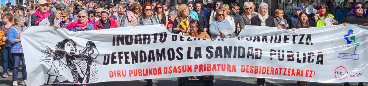 Osasun publikoaren aldeko herritarren plataforma bat gara