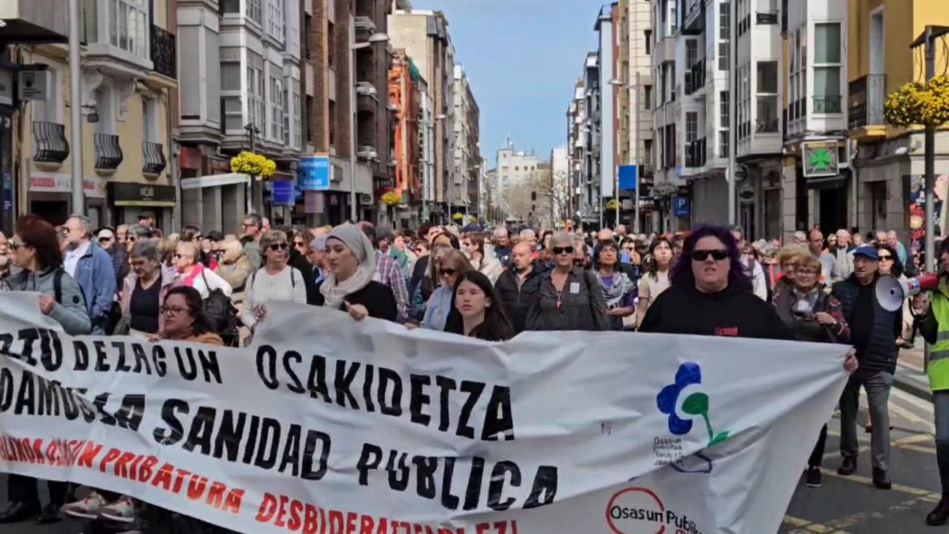 Manifestación en defensa de la Sanidad Pública