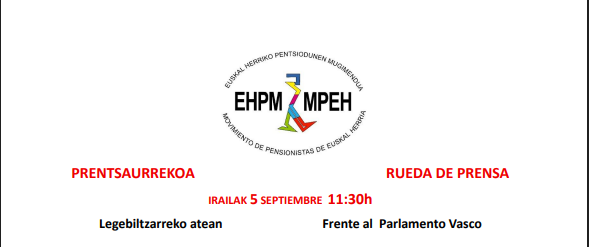 Prentsa Aurrekoa/Rueda de prensa. EHPM MPEH