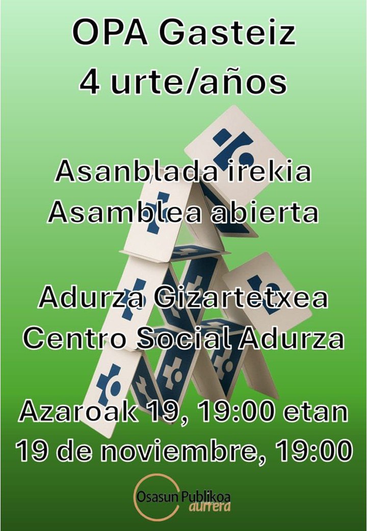 Asanblada irekia. Asamblea abierta. 2025.